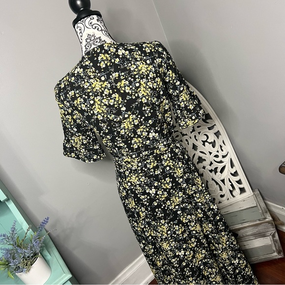 Lulus September Sunset Floral Wrap Maxi Dress Size XS Boho Cottage Core - Picture 12 of 16